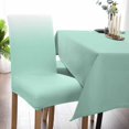thumbnail image 5 of Sage Green Dining Chair Cover Set of 4,Stretch Chair Protectors Slipcover,Spandex Kitchen Chair Seat Back Cushion Slip Cover for Dining Room,Party,Hotel Abstract Gradient Minimalist Ombre Modern, 5 of 6