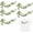 Green, variant on Cherry Blossom Patches, Embroidery Flower Iron on Patches, Floral Embroidered Applique, Sew On Decorative Patch for Backpack Jacket Jeans Hat Clothing Repair DIY Crafts (Pink)