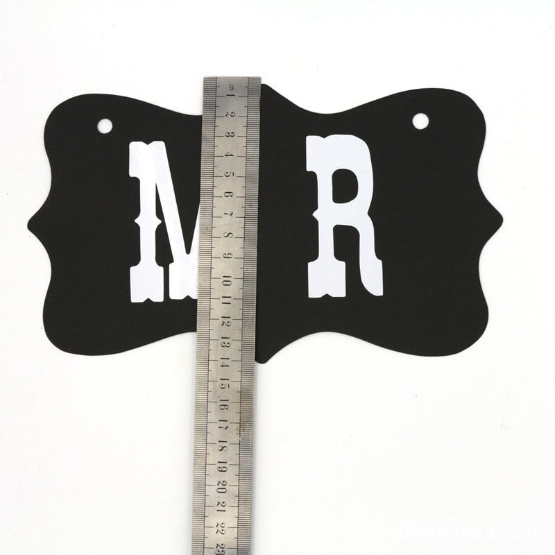 1 Set Mr Mrs Letter Garland Banner Photo Booth Props Wedding Party Decoration 