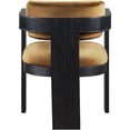 thumbnail image 6 of Pemberly Row Contemporary Saddle Velvet Dining Chairs (Set of 2), 6 of 10