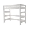 thumbnail image 2 of Max & Lily Solid Wood Modern Farmhouse High Loft Bed, Twin Bed Frame For Kids, White Wash, 2 of 9