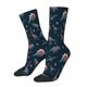 thumbnail image 4 of Calcetines de hombre con diseño de dinosaurios en suéteres, calcetines largos hasta la rodilla, calcetines de pareja, medias de hip hop con personalidad para patinetas, 4 of 5