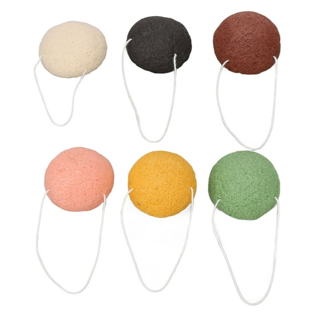 Konjac Facial Sponge,6pcs Konjac Sponges Home Konjac Sponge Facial Sponge Time-Tested Durability
