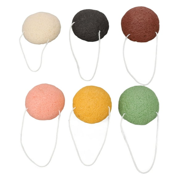 Konjac Facial Sponge,6pcs Konjac Sponges Home Konjac Sponge Facial Sponge Time-Tested Durability