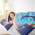 thumbnail image 4 of Feelyou Cute Ocean Axolotl Full Size Comforter Sets, Cartoon Marine Animal Bedding Comforter Set, Teens Kids Boys Girls Reversible Bedding Sets, Breathable Home Decor, 3pcs, 4 of 8