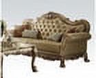 ACME 53160 Dresden Sofa with 4 Pillows&#44; Bone PU & Gold Patina - 43 x 87 x 41 in. - image 2 of 2