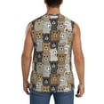 thumbnail image 4 of Fotbe Men's Cartoon Bear Print Men's Sleeveless Muscle Tank Tops Casual T-Shirts for Gym Workout Beach-Small, 4 of 8