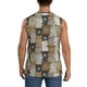 thumbnail image 4 of Fotbe Cartoon Bear Men's Camiseta sin Mangas Estampada para Hombres, Playera Casual para Gimnasio, Entrenamiento, Playa-Large, 4 of 7
