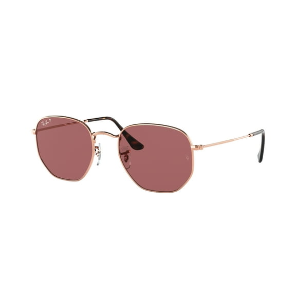 Sunglasses Ray-Ban RB 3548 N 9202AF Hexagonal Rose Gold Polar Purp