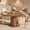 Walnut, variant on Extendable Round Dining Table, Oval Kitchen Table with Adjustable Design, Farmhouse Dining Table for Living Room, Party