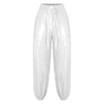 thumbnail image 7 of vastwit Men Plastic Oversized Shirts Pants Set Waterproof Two-piece Outfit Sweat Suit Jogging Sportswear White XL, 7 of 7