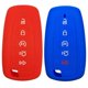 thumbnail image 1 of Coolbestda 2 Piezas Coolbestda 5 Botones Llavero Cubierta Piel Remoto Caso Entrada Sin Llave Chaqueta Shell Para 2017 Ford Fusion F250 F350 F450 F550 2018 Edge Explorer, 1 of 1