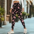 thumbnail image 4 of Renewold Christmas Candy Black Yoga Pants for Women with Pockets Full Length Workout Yoga Pants High Waisted Tummy Control Athletic Pants Activewear Casual Leggings, S, 4 of 8