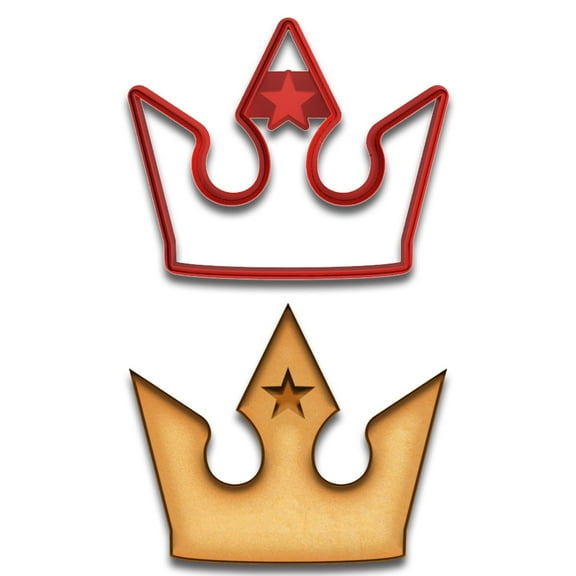 Princess Crown Cookie Cutter & Stamp - 4x3.2"