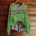 thumbnail image 2 of Bovemsi Sweaters for Women Knitted Pullover Sweater Fashion Long Sleeve V Neck Blouse Winter Warm Layer Top Oversized Sweater,L, 2 of 5