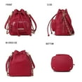 thumbnail image 3 of MKF Collection Azalea Women's Vegan Leather Bucket Bag by Mia K - Brown, 3 of 8