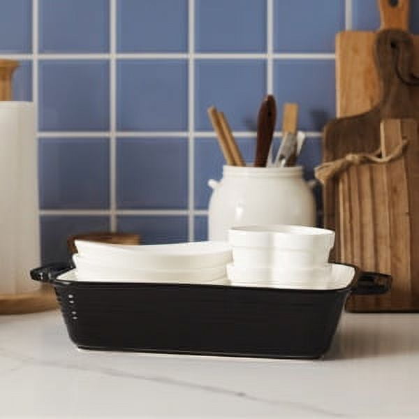 LIFVER Ceramic Baking Dish, 115 Oz Casserole Dish, 9x13 Deep Baking Pan  with Handles, Large Lasagna Pan Deep, Casserole Dishes for Oven, Oven Safe  and Durable B… in 2023