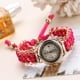 thumbnail image 1 of Reloj de cuarzo para mujer, relojes para mujer, reloj de pulsera analógico de cuarzo con cuerda de punto y cadena, reloj de cuarzo, 1 of 2