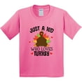 thumbnail image 3 of Inktastic Thanksgiving Funny Kids Turkey Youth T-Shirt, 3 of 5