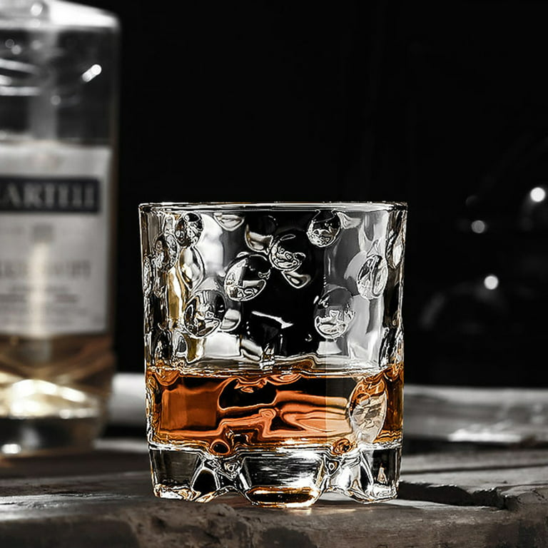 Monogrammed Round Whiskey Glasses / Set of 2 / Old Fashioned Whiskey /  Bourbon / Scotch / Full Bottom Engraved / Valentine's Day Gift 