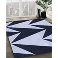 thumbnail image 3 of Ahgly Company Machine Washable Indoor Rectangle Transitional Night Blue Area Rugs, 4' x 6', 3 of 7