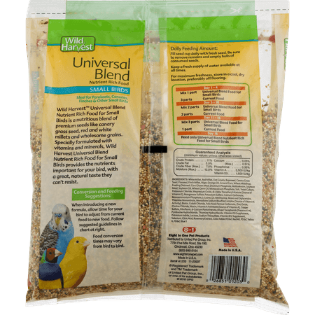 Wild Harvest Universal Blend Premium Small Birds Seed, 3 lbs