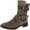 Taupe Buckle, variant on GENTLE SOULS KENNETH COLE Womens Black Zipper Accent Cushioned Round Toe Leather Riding Boot 8.5 M