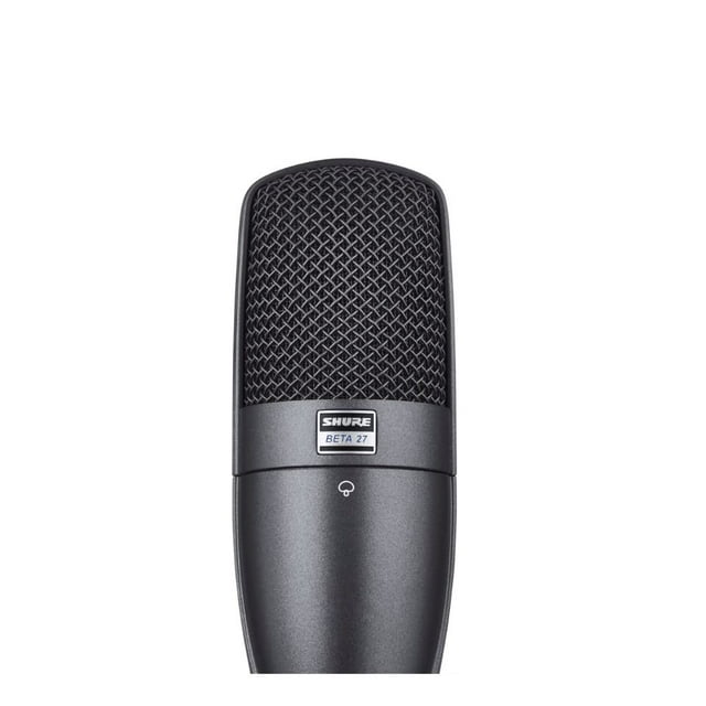 Micrófono BETA27 Supercardioide Instrumentos Condensador Shure Respuesta de frecuencia de 20 a 20 000 Hz, color Negro