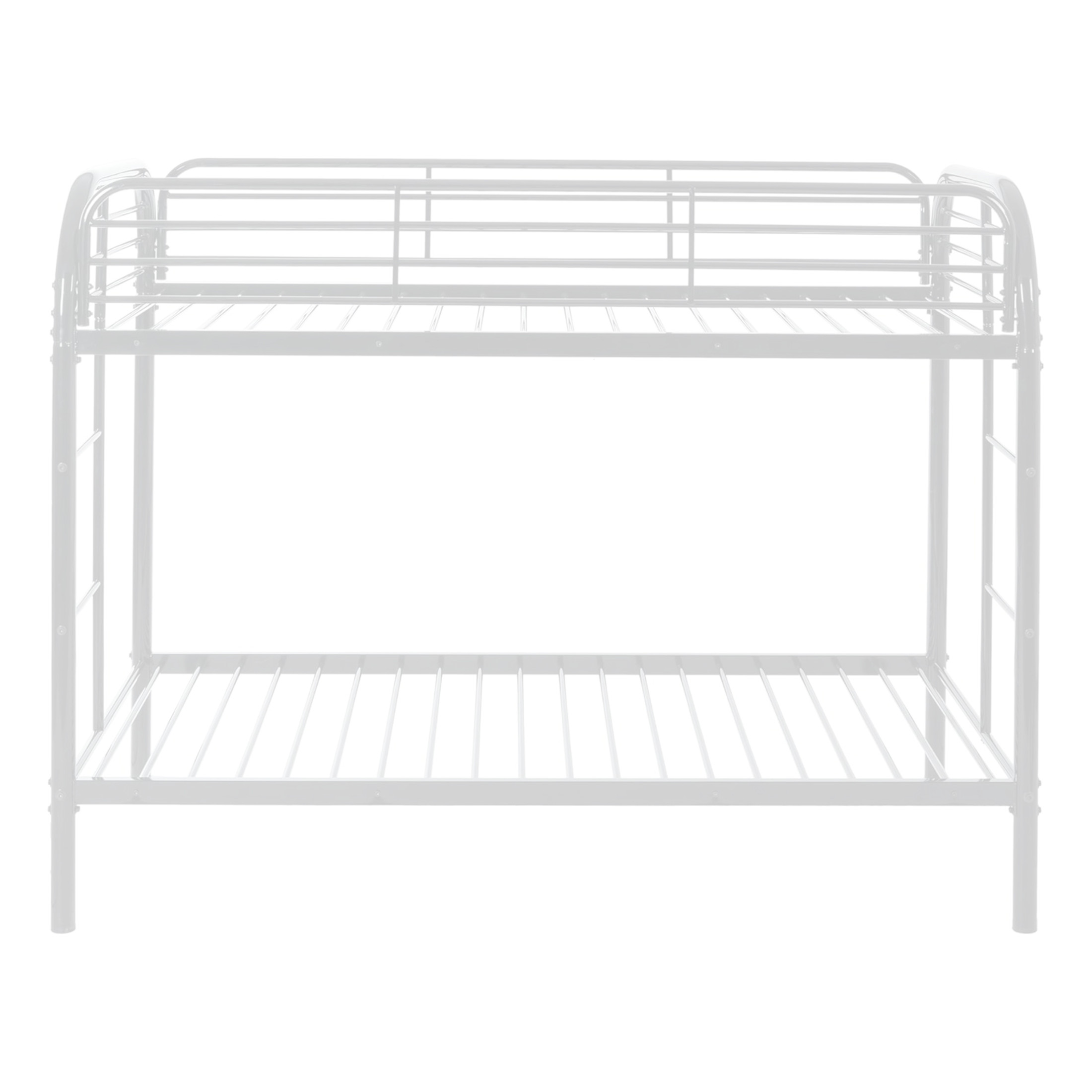 Noble House Twin Over Twin Metal Bunk Bed, Dual Ladders & Full-Length Guardrails, Low Profile, Space-Saving, White