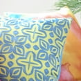 thumbnail image 3 of Rochelle Porter Beauty Decorative Square Pillow, Throw, Blue, Yellow, Cotton, Polyfill, 20"x 20", 1 Count, 3 of 8