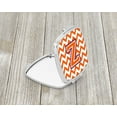 thumbnail image 2 of Letter Z Chevron Orange and Regalia Compact Mirror, 2 of 4