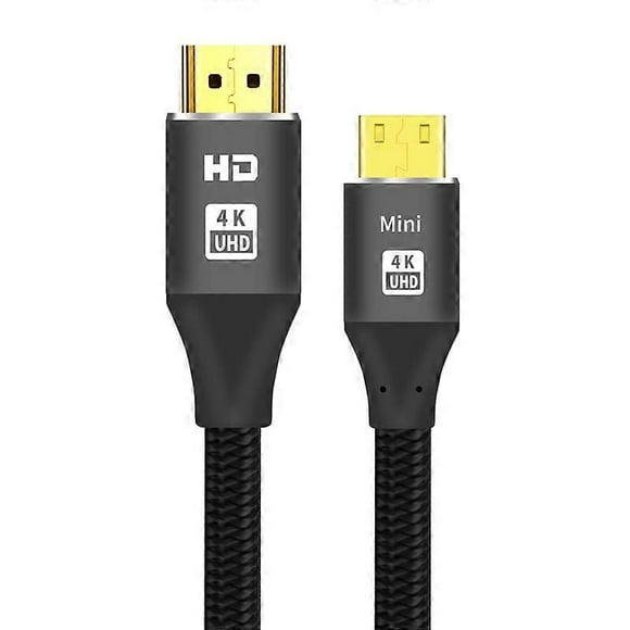 2m 4K HDMI Cable - High Speed, Nylon Braided and Gold Plated Connectors, 4K @ 60Hz, Ultra HD, 2K, 1080P, ARC & CL3 Compatibility - for Laptop and More
