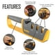 thumbnail image 3 of Afilador de cuchillos Smith's Ajustable Manual S-50264 Gris/Amarillo, 3 of 9