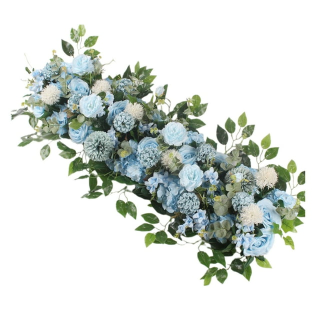 Wedding Artificial Flower Pathway Decor - for Ceremony Aisles | Floral Arch & Roadside Arrangement, Atmosphere Enhancement | Faux Flower Decor, Easy Setup, Wedding Event Accent