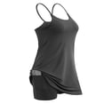 thumbnail image 4 of Robe d'Entraînement pour Femmes Sans Manches avec Soutien-Gorge Shorts de Poche Robe de Sport, 4 of 7