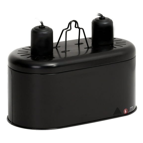 REPTI-ZOO Deep Dual Lamp Fixture for E26 Reptile Bulb