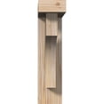 thumbnail image 2 of Ekena Millwork 3 1/2"W x 14"D x 14"H Westlake Block Smooth Bracket w/ Offset Brace, Douglas Fir, 2 of 25