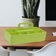 thumbnail image 4 of Caja de almacenamiento con múltiples compartimentos, cesta apilable, organizador para el hogar verde, 4 of 9