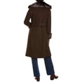 thumbnail image 2 of Via Spiga womens  Wool-Blend Coat, s, Brown, 2 of 3
