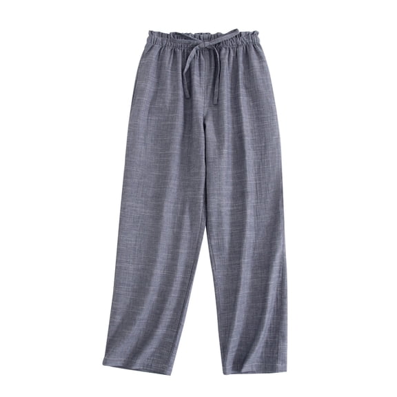 Mens Pajama Pants Capris Over The Knee Thin Outfit Living Pants Loose Pajamas Home Pants Sleepwear