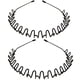 thumbnail image 1 of Diademas de metal Sailing, juego de 2, diademas negras, antideslizantes, 1 of 5