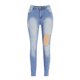 thumbnail image 5 of Pantalones Jean Gibobby para Mujer Juniors Altos Desgastados Lift Ajustados con Cintura Rasgada Azul S, 5 of 5