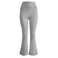 thumbnail image 4 of ZOIGHDA Women Flare Yoga Pants Leggings with Pockets with Pockets High Wasit Bootcut Belly Control Soft Workout Leggings(Gray,XX-Large), 4 of 6