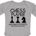 thumbnail image 4 of Inktastic Chess Player Game Boys or Girls Long Sleeve Baby Bodysuit, 4 of 5