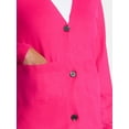 thumbnail image 5 of Time and Tru Women's V-Neck Cardigan Sweater, Lightweight, Sizes XS-XXXL, 5 of 6