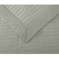 thumbnail image 5 of Chezmoi Collection Yuma 3-Piece 100% Cotton Quilt Set Queen Size, Natural, Modern Geometric Rectangle Stitched Quilt Washed Cotton Bedspread Set for All Season, 5 of 9
