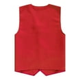 thumbnail image 2 of Alvivi Kid Girls Boys Volunteer Vest Solid Color Irregular Hem Volunteers Activity Waistcoat Uniform Red 9-10, 2 of 7