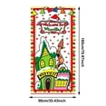 thumbnail image 3 of Yyuenw Christmas Door Tapestry Xmas Front Door Hanging Decor Holiday Party Cloth Door Curtain For Home Front Door Bedroom Wall Indoor Xmas, 3 of 9