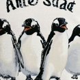 thumbnail image 6 of Orinice Penguins Cute Funny Round Table Cover Stain Resistant Washable Indoor Outdoor Tablecloth Kitchen Dining Wedding Parties Picnic Camping 100% Polyester Fiber 42-46, 6 of 8