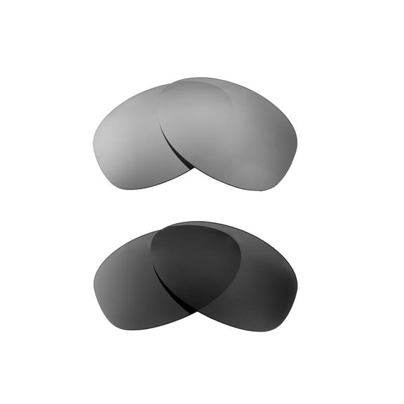 Walleva Polarized Titanium   Black Replacement Lenses For Oakley Given Sunglasses